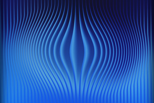 Abstract blue wavy 3d lines background pattern