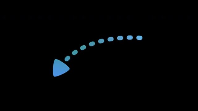  Animated Arrow Gradient with Black Background 4K Seamless Motion Graphics for Video Editing