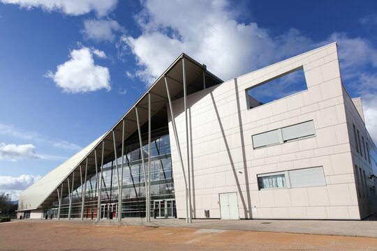 Arnas, France - March 9, 2020: Sports complex called L'Escale in Arnas, France