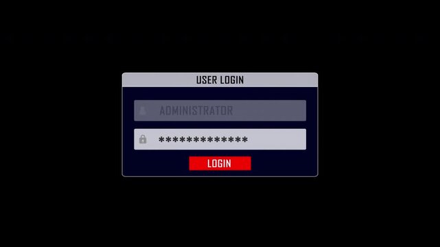 SYSTEM INFECTECTED Glitch Text Animation on Alpha Channel, Loop
