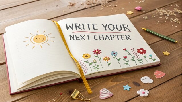 Open Storybook Inviting You to Write Your Next Chapter