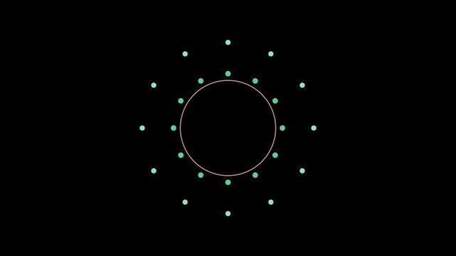  Circle Pop 3 Types with Black Background 4K Abstract Bubble Animation for VFX and Motion Graphics