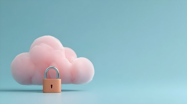 Secure Cloud Storage with Data Protection and Digital Backup Concept. Cloud Computing, Data Storage, Cyber Security, Backup Systems, Digital Infrastructure, IT Services.