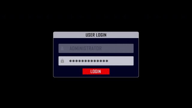 PASSWORD PROTECTED Glitch Text, Animation, on Alpha Channel Transition
