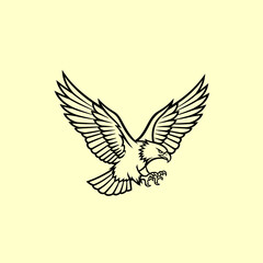 Fototapeta premium Majestic Eagle in Flight A Symbol of Freedom and Power