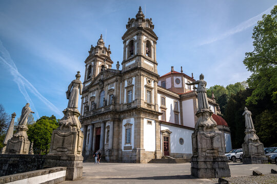 Views from the Sanctuary of Bom Jesus do Monte just outside the city of Braga, Portugal
