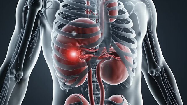 3D CGI Animation of Human Artery with Flow Dynamics and Particles in a Complex Biological System