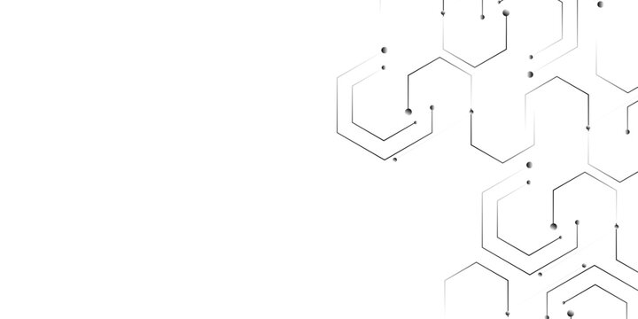 Molecular structure abstract tech background. Hi tech digital connect, communication vector. White technology background digital systems Hi-tech technology pattern.  skeletal formula of cannabinol.