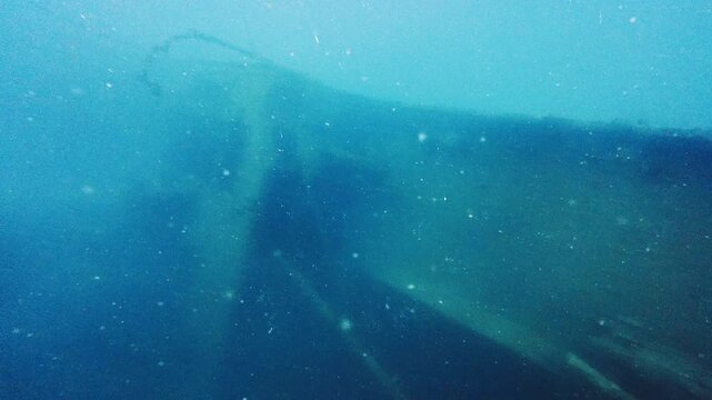 Deck of Wrecked SMS Cormoran II in Apra Harbor, Guam