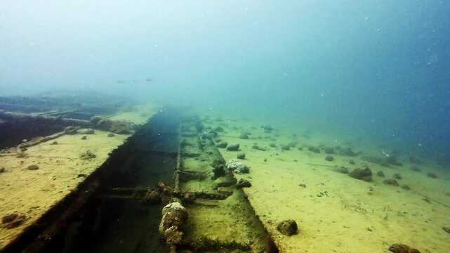 Hull and Shipside of the Sunken Tokai Maru in Apra Harbor, Guam
