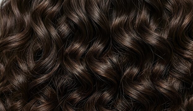 Woman curly or wavy hair