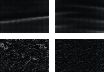 Fototapeta premium Stippled dot texture with wave motion effect series.