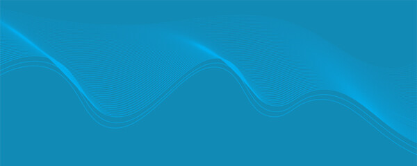 Fototapeta premium abstract blue background with waves