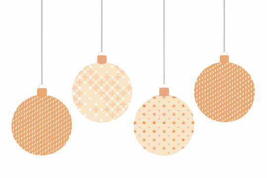 hanging christmas ornaments with decorative patterns high quality