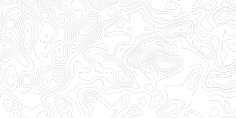 Topographic map background geographic line map with elevation assignments. Modern design with White background with topographic wavy pattern design.paper texture Imitation of a geographical map shades © Sajjad
