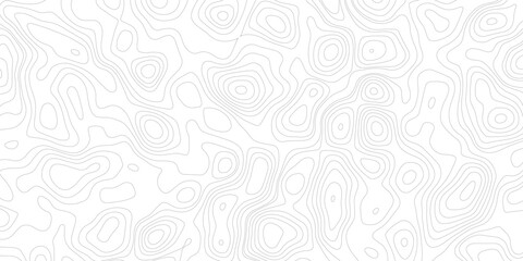 Topographic map background geographic line map with elevation assignments. Modern design with White background with topographic wavy pattern design.paper texture Imitation of a geographical map shades © Sajjad