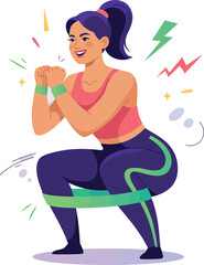 Fototapeta premium Ladies Fitness Club concept