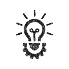 Fototapeta premium Sketch innovation icon design