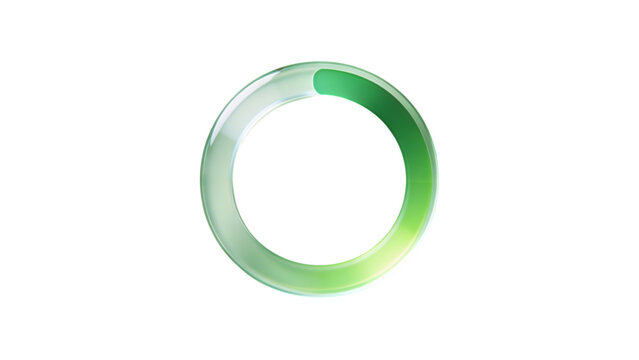 A 3d business logo illustration featuring the number eight and zero symbols crafted from green spheres and framed by a metallic gold ring icon