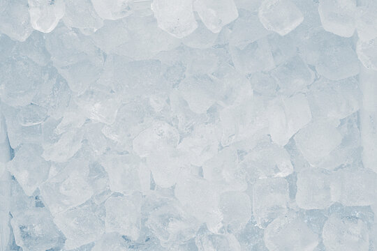 Natural grainy ice cubes background pattern. Refreshing concept.