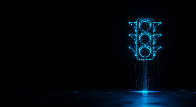 A futuristic neon-lit countdown timer displaying 2018, glowing in bright blue against a dark backdrop, symbolizing time and celebration.
