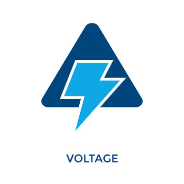 Voltage Icon Dual Tone Style. Vector Illustration For Graphic Design