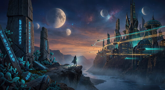 Celestial Citadel at Dusk