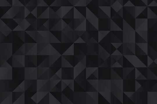 Dark geometric facet pattern with subtle gradients abstract black