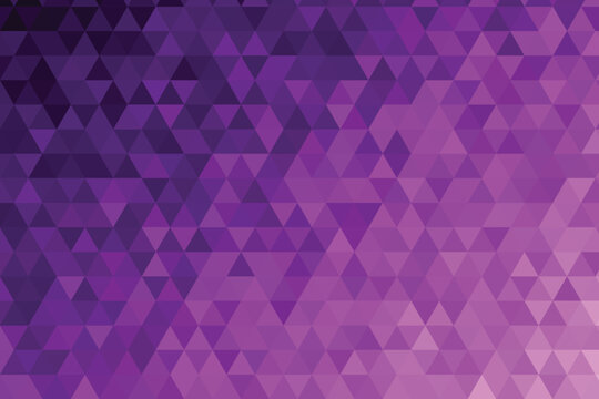 Gradient of purple triangles, geometric mosaic background, pattern abstract texture