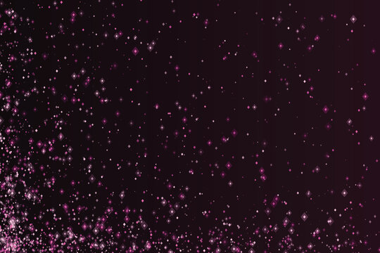 Dark plum background, with scattered pink, diamond shapes and, bokeh effect abstract