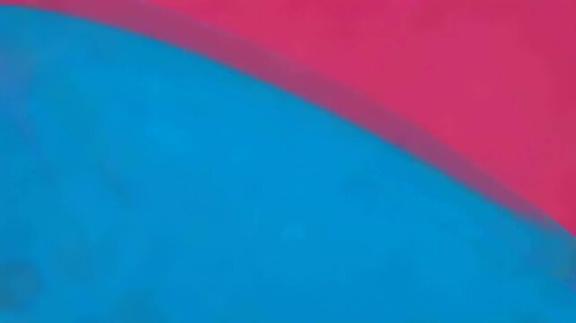 Showing CMY splash rising after hit, collapsing and splitting on checker plane, revealing halftone