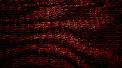 deep maroon velvet fabric texture macro shot revealing intricate fibers and luxurious softness in dim lighting © Arthur