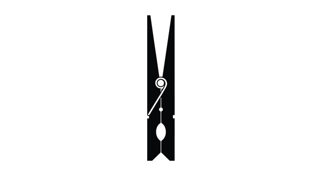 clothespin silhouette on white background high quality professional detailed modern elegant stylish clean crisp vibrant colorful digital creative innovative contemporary