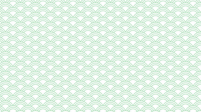 Japanese wave style dotted pattern seamless abstract background