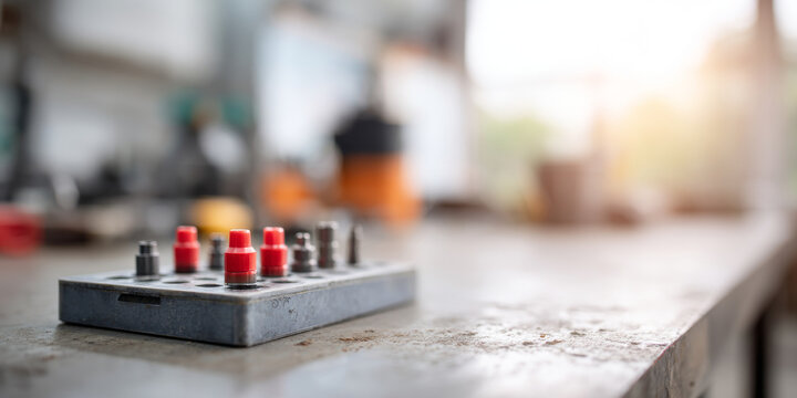 Metal tool holder with drill bits