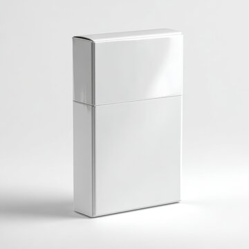 Minimalist cigarette pack on a white surface for catalog use