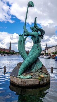 Agnete and Mermen fountain.