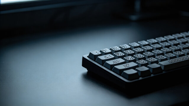 Large-button Braille computer keyboard