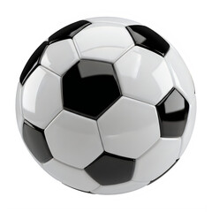 Fototapeta premium Classic black and white soccer ball with pentagonal and hexagonal patterns