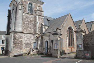 medieval church (saint-pierre) in ancenis in france  © frdric