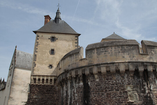 medieval castle in ancenis in france 