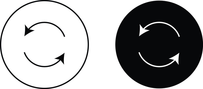 Camera rotation icon set. Flip and switch camera symbols. Photography sign. Mobile app interface and photo editing design.