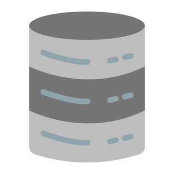 Database Vector Flat Icon Design