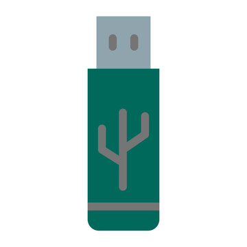 USB Vector Flat Icon Design