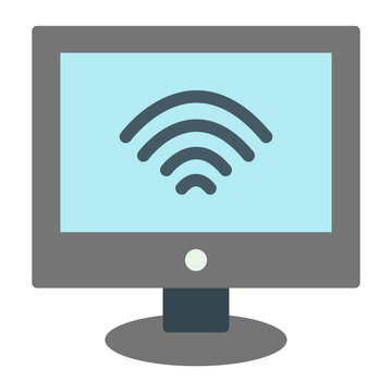WiFi Vector Flat Icon Design