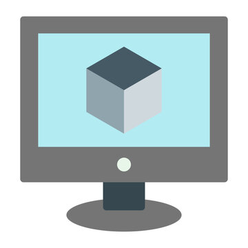 Augmented Reality (AR) Vector Flat Icon Design