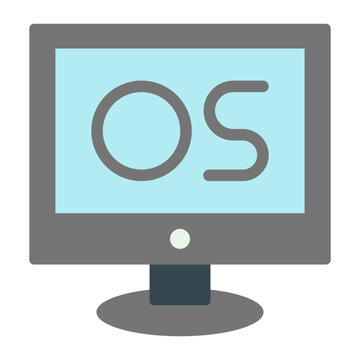 Operating System Vector Flat Icon Design