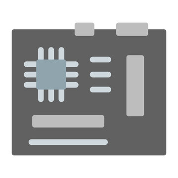 Motherboard Vector Flat Icon Design