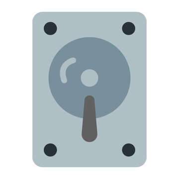 Hard Drive Vector Flat Icon Design