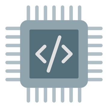 Chipset Vector Flat Icon Design